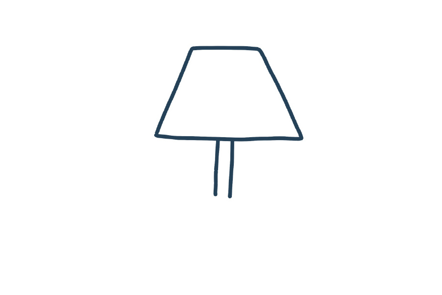 超简单可爱台灯的画法步骤-图2