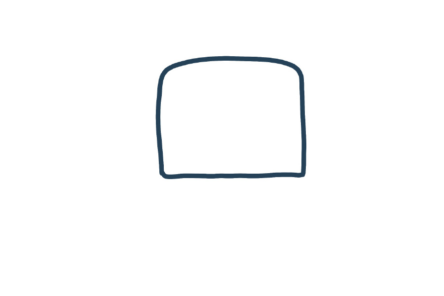 可爱笔记本电脑简笔画教程-图1