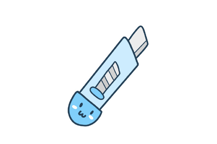 可爱的小刀简笔画教程