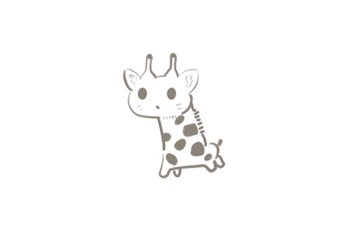 呆萌喵喵鹿简笔画画法步骤-图7