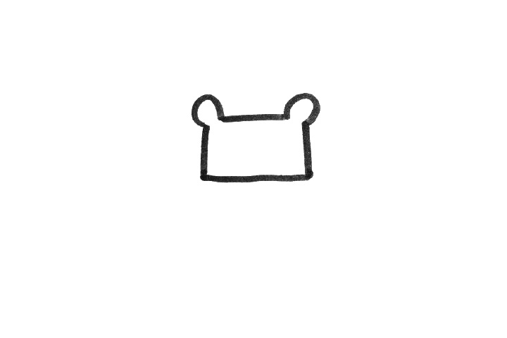 一只萌萌哒的小奶牛简笔画教程-图1