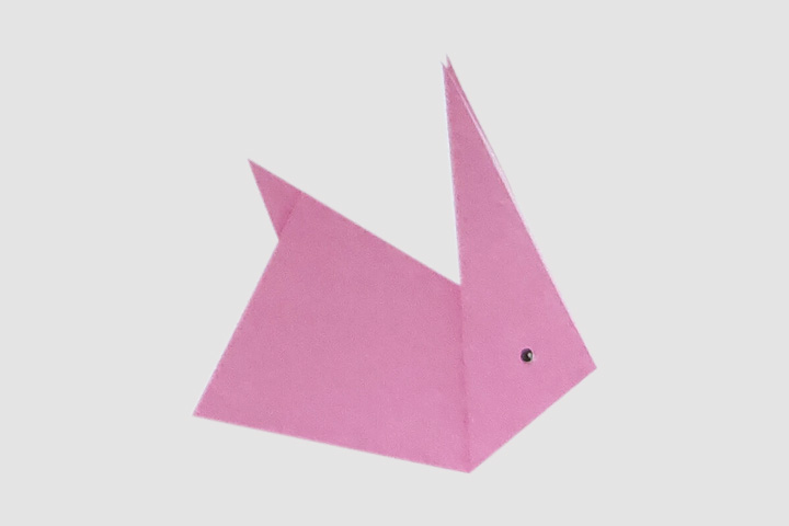 简单的兔子折纸步骤图解