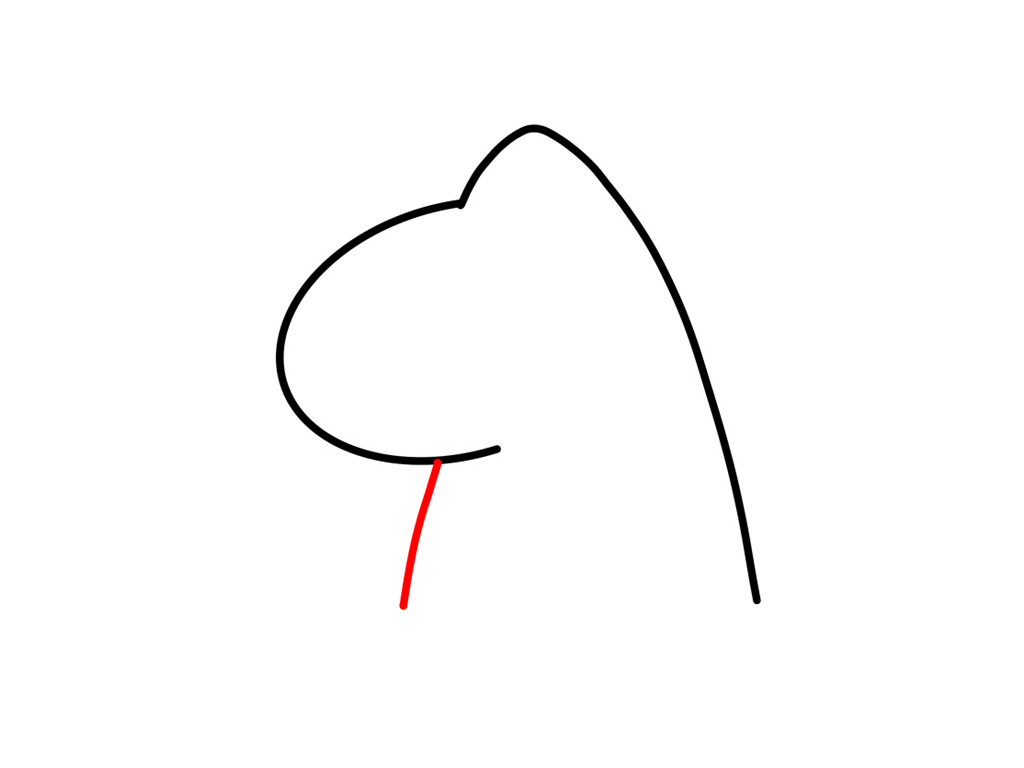 爱心独角兽简笔画画法步骤-图3