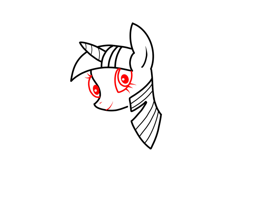 紫悦公主简笔画画法步骤-图7