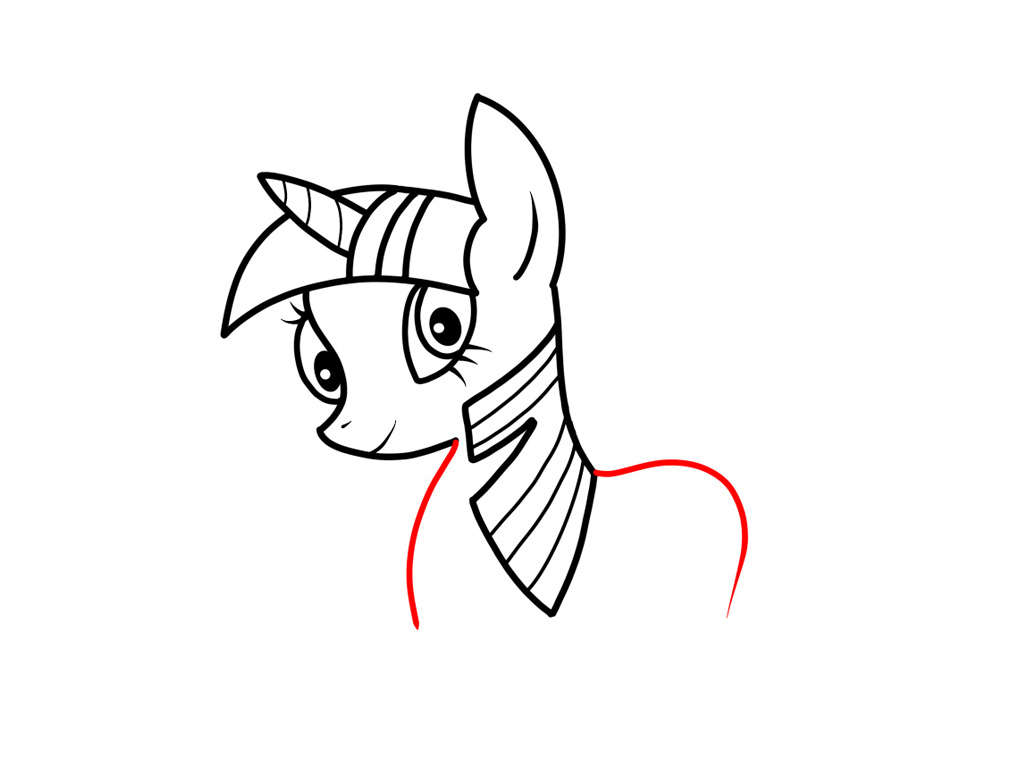 紫悦公主简笔画画法步骤-图8