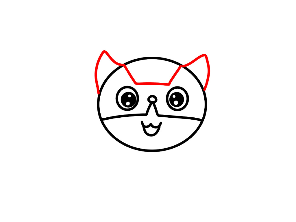 黑猫警长简笔画画法教程-图3