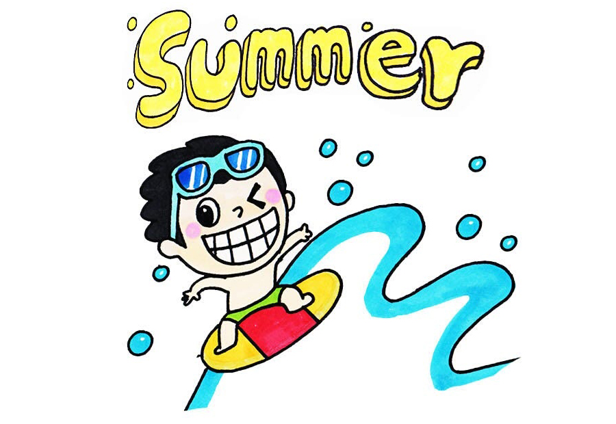 暑假卡通人物简笔画-图6