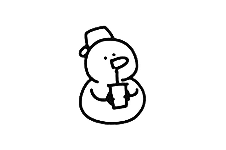 步骤3：画出奶茶杯子。