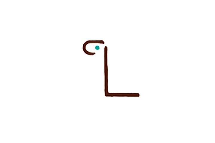 字母简笔画L恐龙简笔画教程-图3