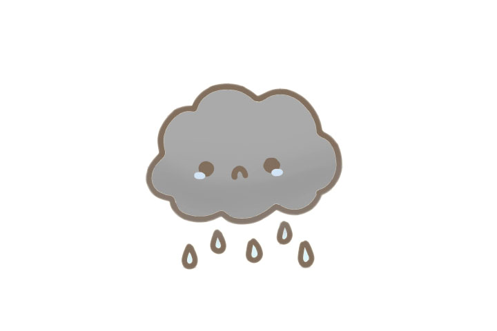 乌云简笔画画法步骤