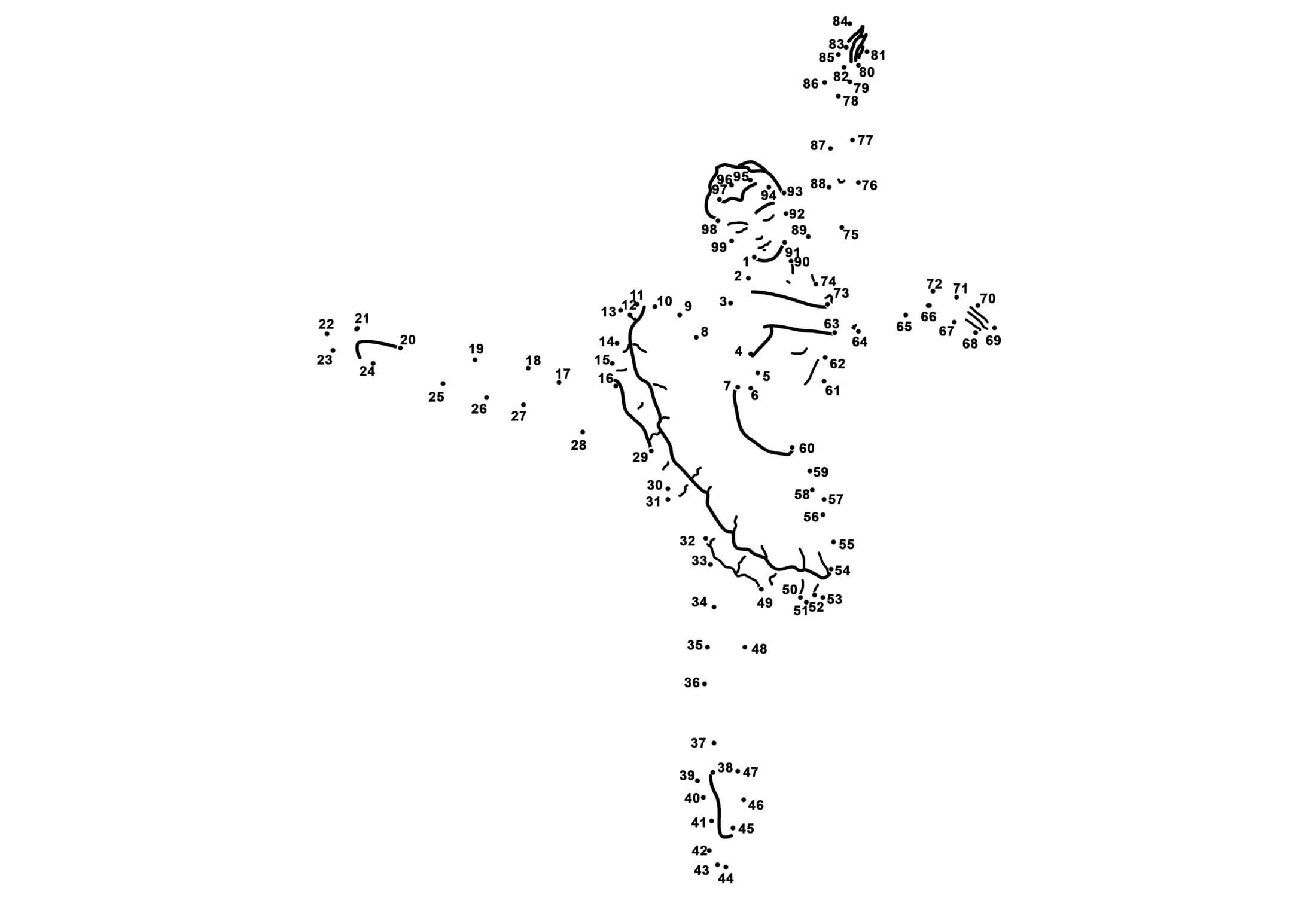 芭蕾舞演员连线画