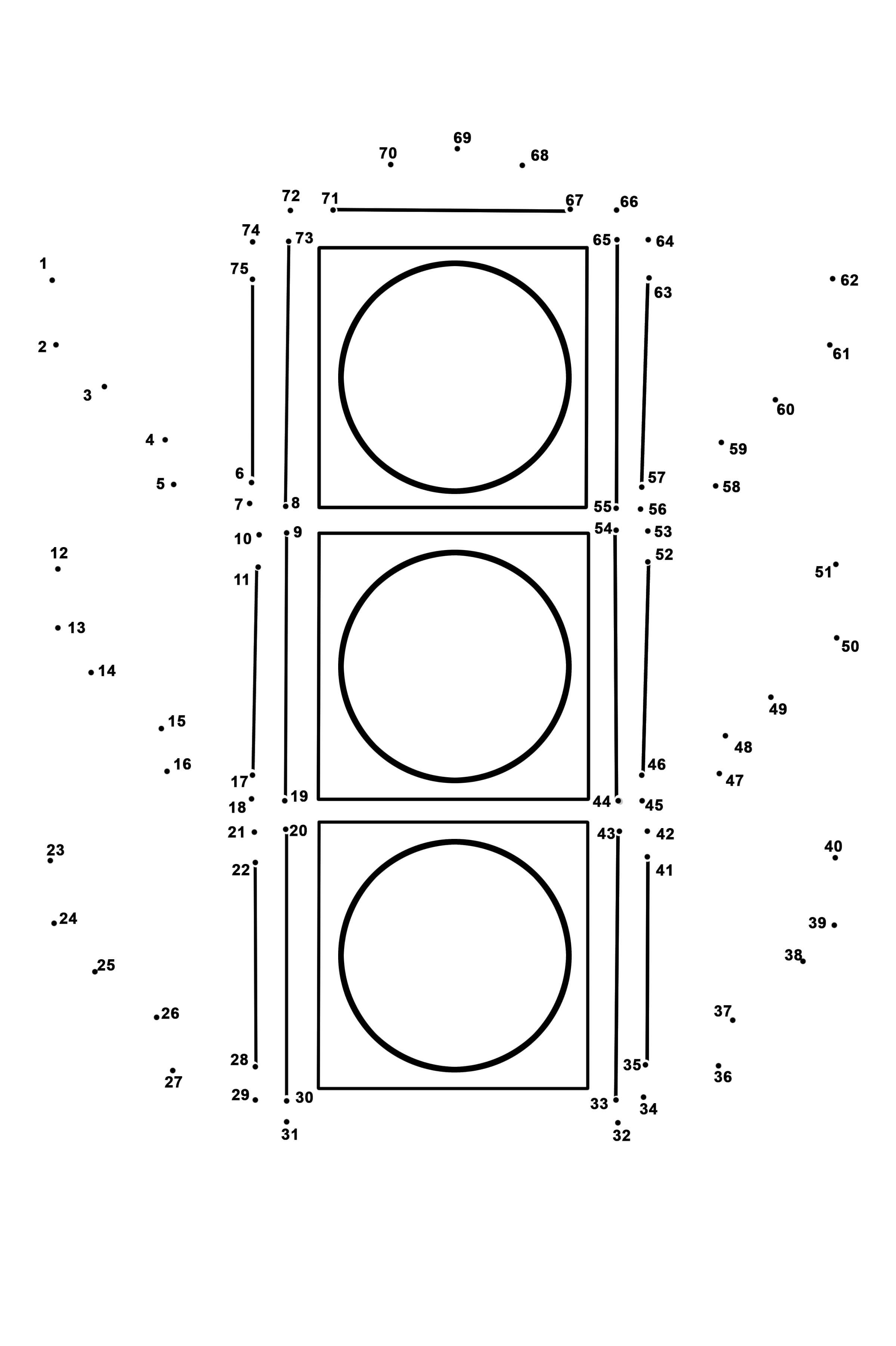 红绿灯连线画图