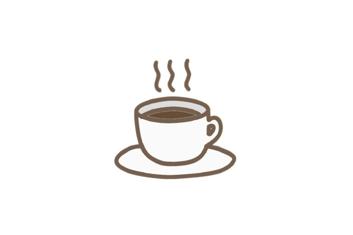 一杯咖啡简笔画画法步骤-图3