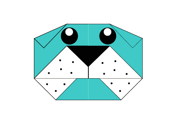 折纸斗牛犬步骤图解