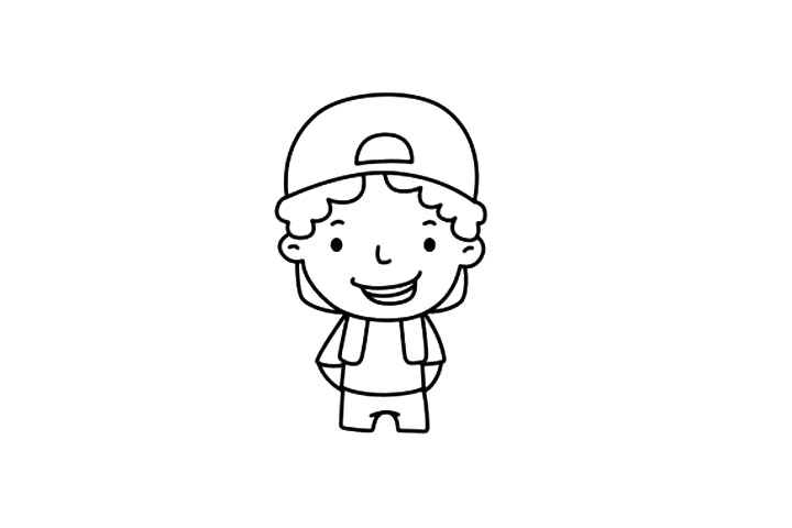 步骤5：画出身体上半部分