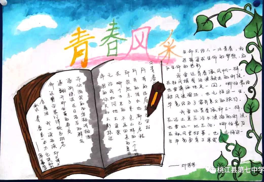 青春风采手抄报图片大全-图4