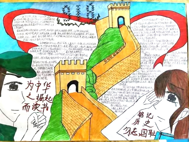 难忘历史九一八手抄报图片-图1