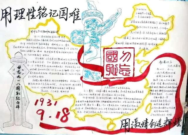 难忘历史九一八手抄报图片-图5