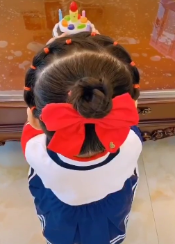 再也不怕上学迟到的儿童编发教程【第五款】-图9