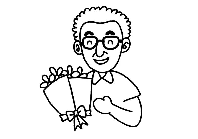 步骤3：然后一束漂亮的鲜花