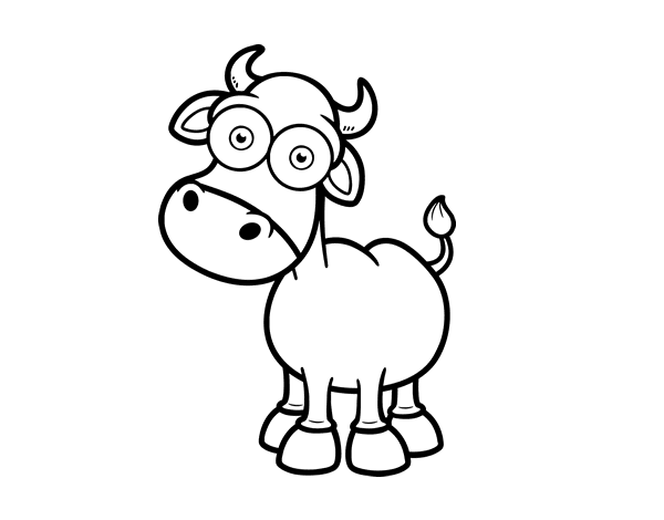 凶猛的野牛简笔画-图4