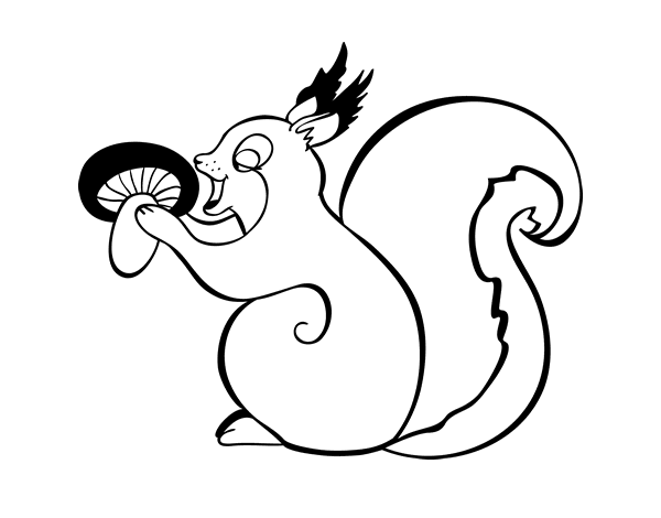 可爱的小松鼠简笔画素材-图6