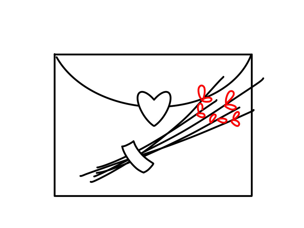 教师节贺卡简笔画画法步骤-图6