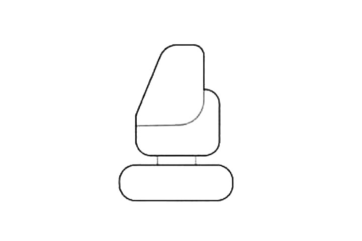 漂亮的挖掘机简笔画画法步骤-图2