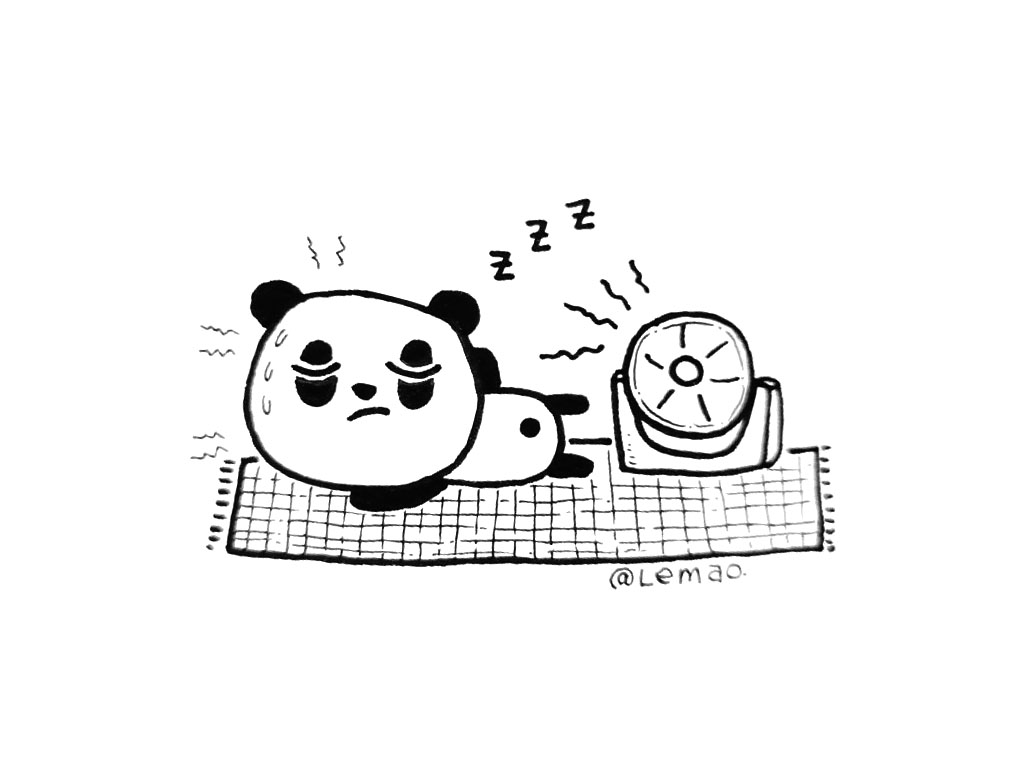 一组可爱大熊猫简笔画图片-图4