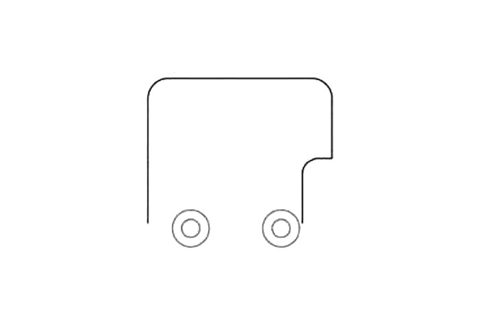 双层巴士简笔画画法步骤-图2