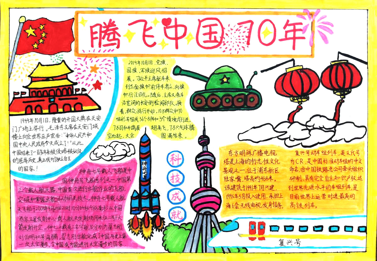 腾飞中国手抄报图片-图3