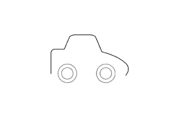 赛车简笔画画法步骤-图2