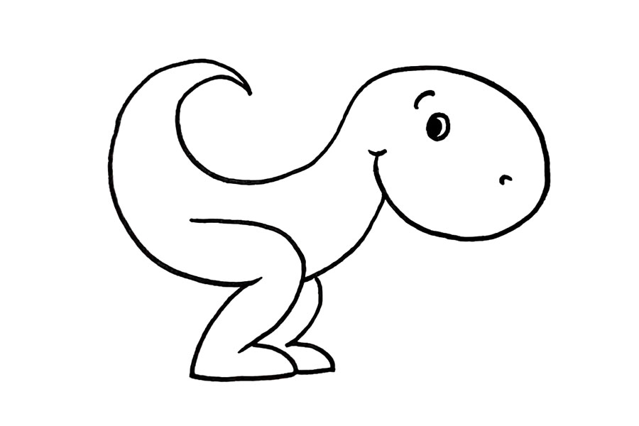 步骤7：然后再画上可爱的表情。