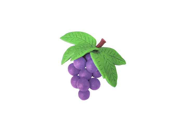 葡萄粘土手工教程