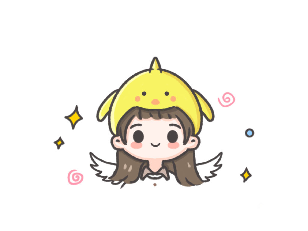 可爱小女生头像简笔画图片-图1