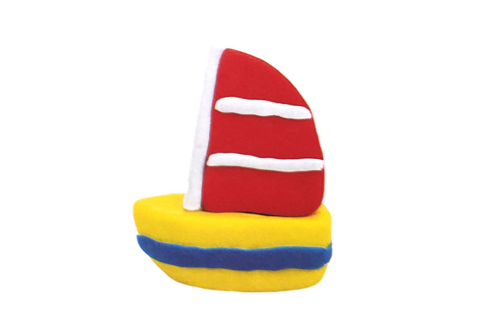 漂亮粘土橡皮泥帆船手工制作教程