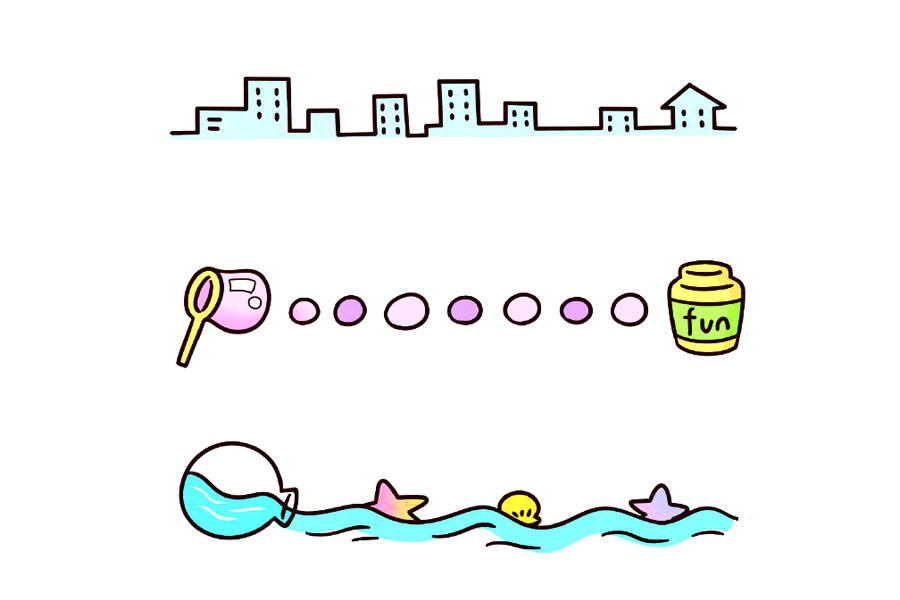 萌萌哒卡通简笔画分割线-图3