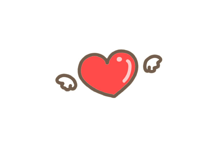 可爱爱心简笔画画法教程-图3