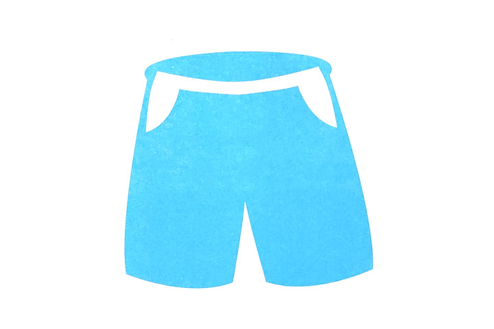 剪纸并不难，剪短裤一看就会