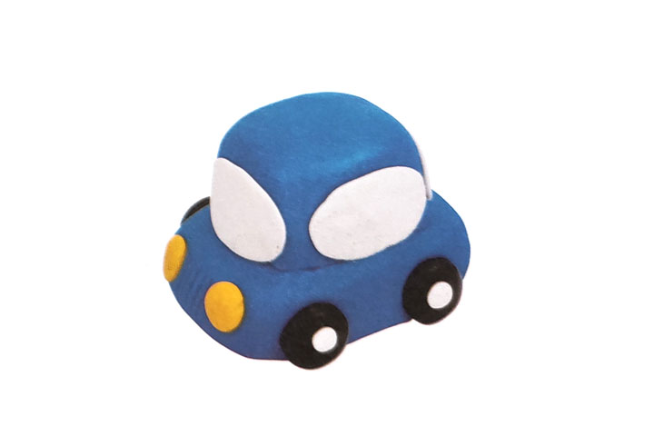 用粘土彩泥捏轿车，10秒就学会