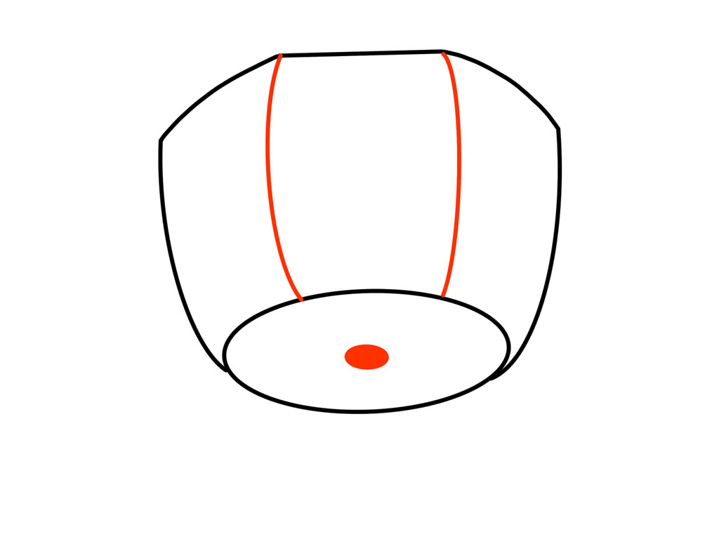 孔明灯简笔画画法步骤-图6