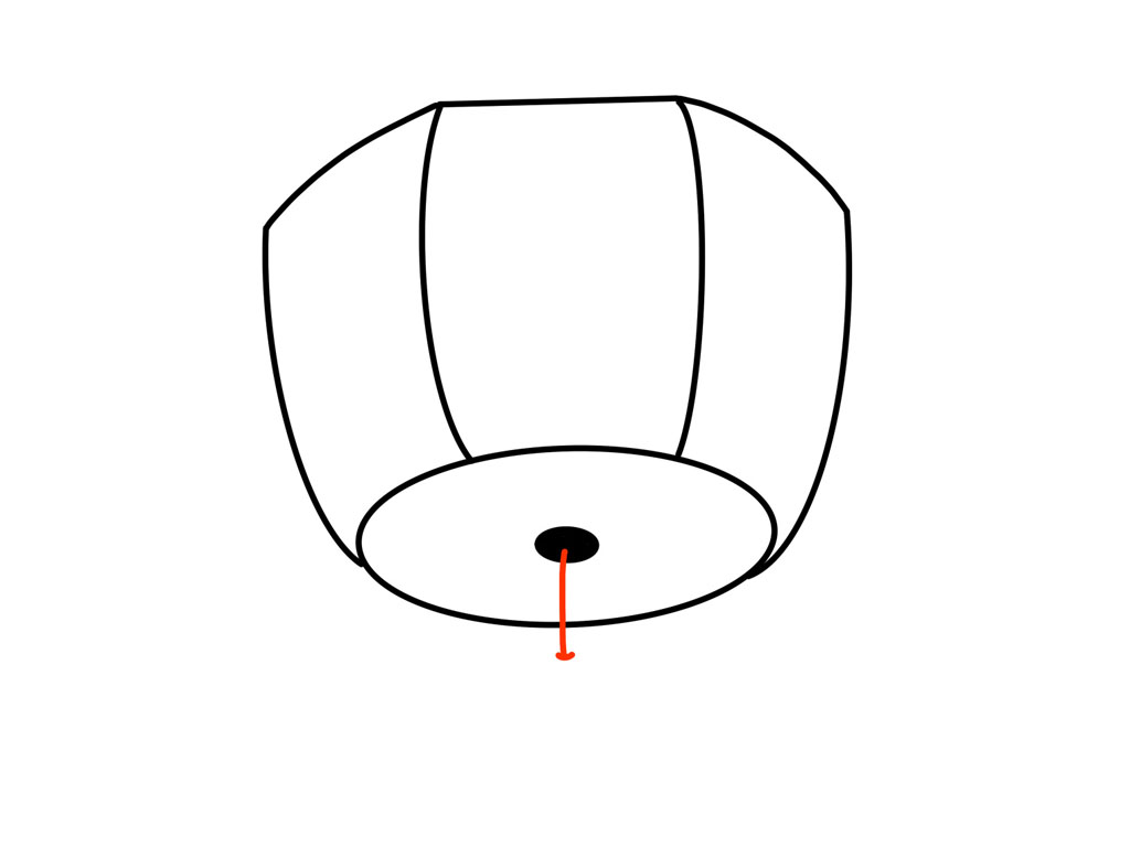 孔明灯简笔画画法步骤-图7