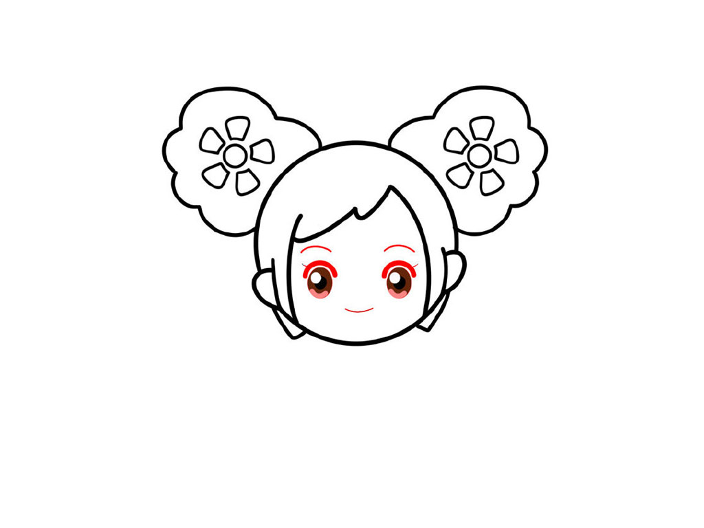 夏安安简笔画画法步骤-图7