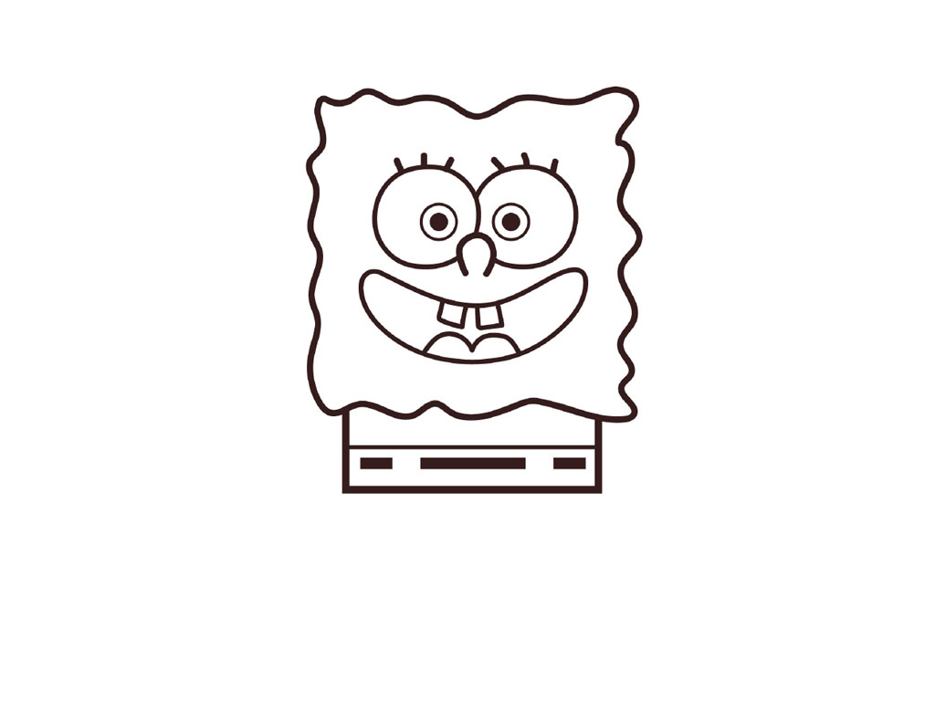 海绵宝宝简笔画画法图解-图5