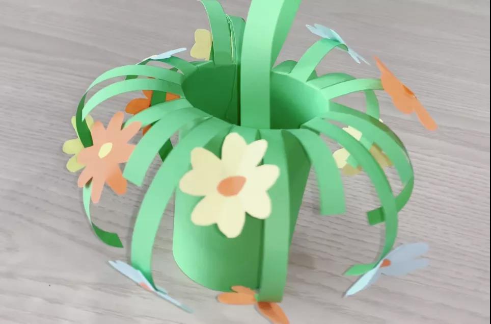 教你做一个精致的花篮，简单又好看！