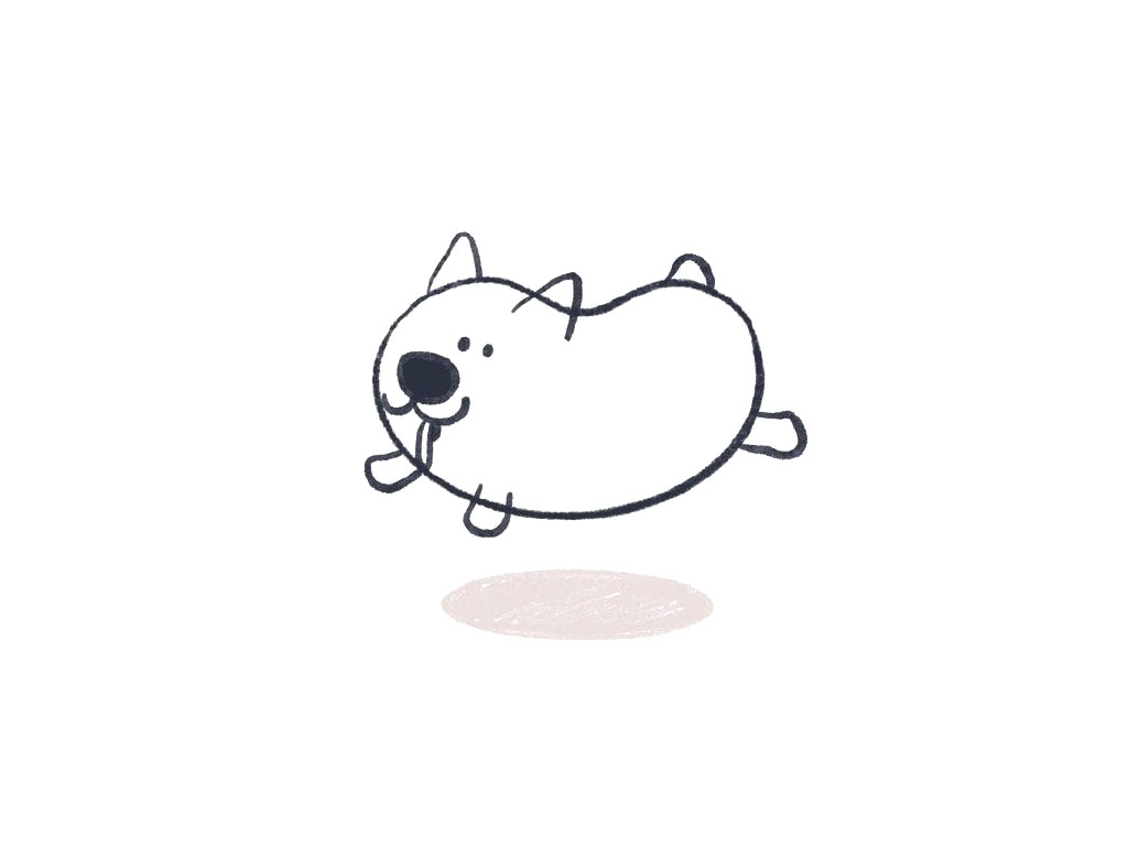 开心的柯基简笔画画法步骤-图4