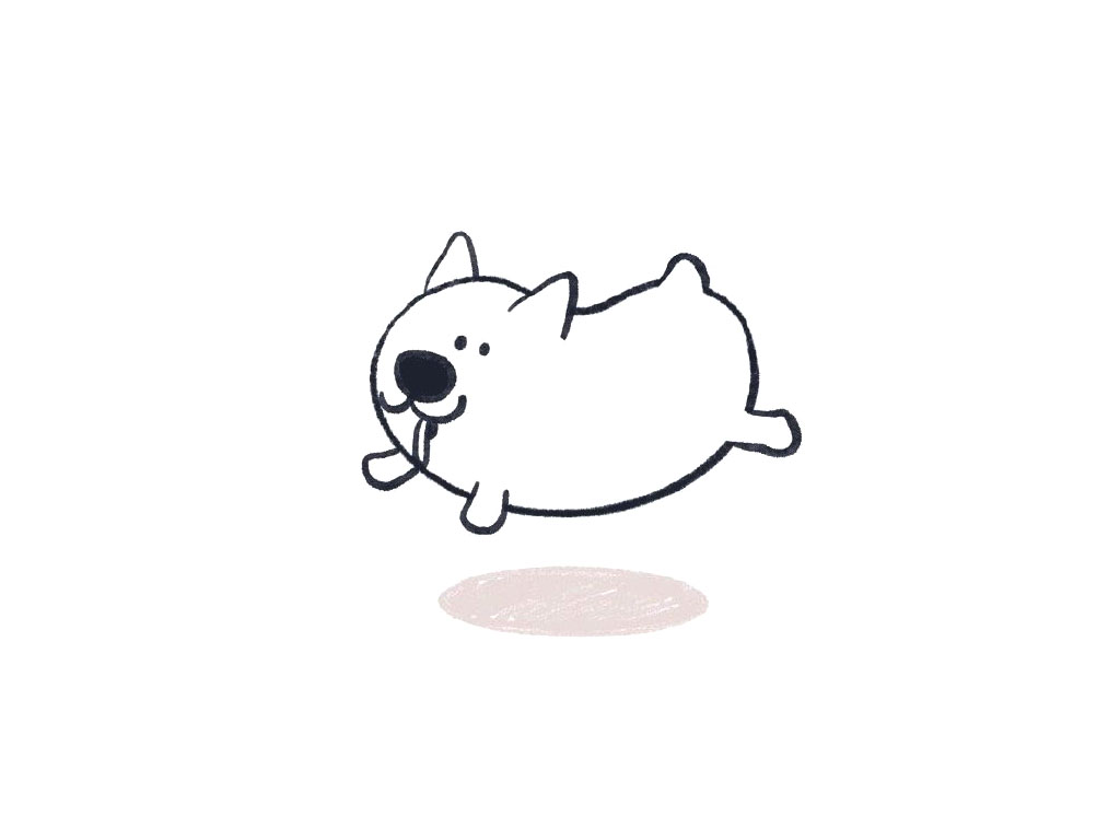 开心的柯基简笔画画法步骤-图5