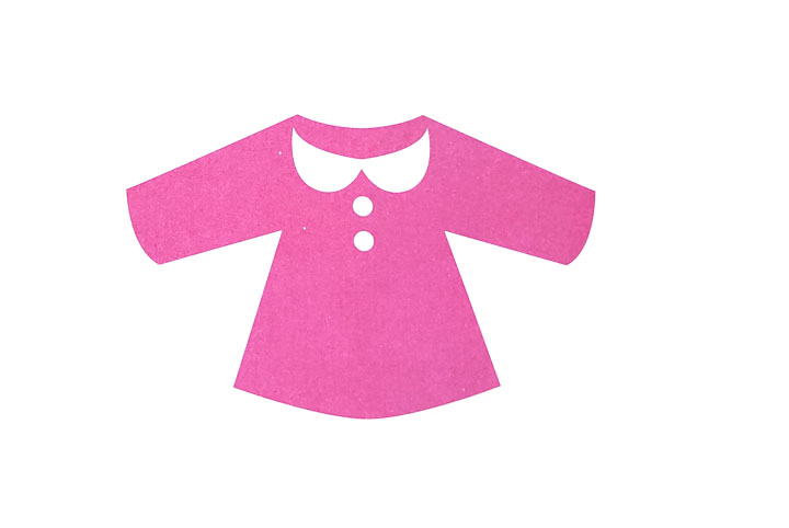 漂亮小T恤剪纸手工