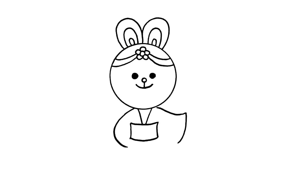 步骤6：另一只手臂背在身后。