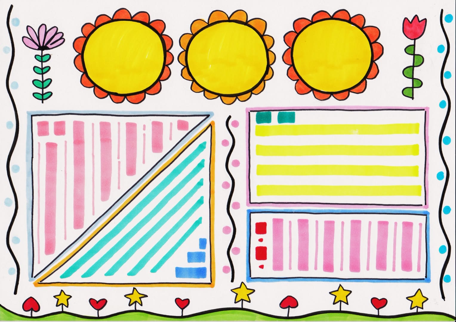 四张美丽的秋天手抄报模板-图4